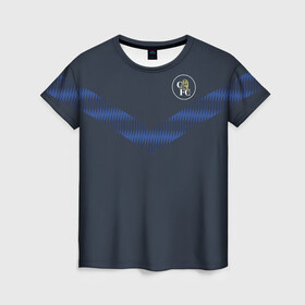Женская футболка 3D с принтом FC Chelsea | Retro #2 (2021/22) в Тюмени, 100% полиэфир ( синтетическое хлопкоподобное полотно) | прямой крой, круглый вырез горловины, длина до линии бедер | 0x000000123 | chelsea | stamford bridge | вернер | канте | стамфорд бридж | челси