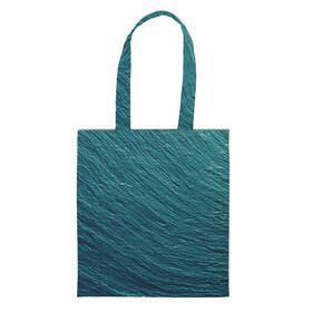 Шоппер 3D с принтом Endless Sea в Тюмени, 100% полиэстер | Плотность: 200 г/м2; Размер: 34×35 см; Высота лямок: 30 см | Тематика изображения на принте: background | blue | dark | gradient | green | lines | ocean | paints | ripples | sea | spot | spots | stripes | texture | waves | волны | голубая | градиент | зеленый | краски | линии | море | океан | полосы | пятна | пятно | рябь | текстура | т