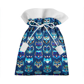 Подарочный 3D мешок с принтом Совы в Тюмени, 100% полиэстер | Размер: 29*39 см | bird | monocle | owl | owlet | owls | моноколь | очки | птица | сова | совушка | совы