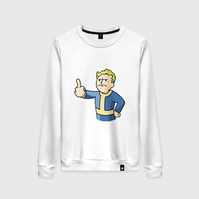 Женский свитшот хлопок с принтом Vault Boy - 