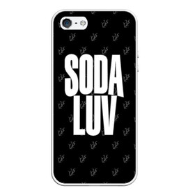 Чехол для iPhone 5/5S матовый с принтом Репер - SODA LUV в Тюмени, Силикон | Область печати: задняя сторона чехла, без боковых панелей | rap | rapper | soda luv | st. petersburg | vladislav terentyuk | владислав терентюк | репер | рэп | рэп исполнитель | санкт петербург