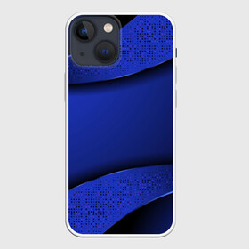 Чехол для iPhone 13 mini с принтом 3D BLUE Вечерний синий цвет в Тюмени,  |  | Тематика изображения на принте: 3d | 3д | luxury | versace | vip | абстракция | блеск | блестки | версаче | вип | паттерн | роскошь | соты | текстуры