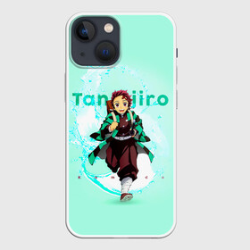 Чехол для iPhone 13 mini с принтом Tanjiro Kamado Kimetsu no Yaiba в Тюмени,  |  | demon slayer | kamado | kimetsu no yaiba | nezuko | tanjiro | аниме | гию томиока | зеницу агацума | иноске хашибира | камадо | клинок | корзинная девочка | манга | музан кибуцуджи | незуко | рассекающий демонов | танджиро