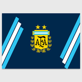 Поздравительная открытка с принтом Сборная Аргентины в Тюмени, 100% бумага | плотность бумаги 280 г/м2, матовая, на обратной стороне линовка и место для марки
 | goal24 | аргентина | барселона | дибала | лионель месси | месси | месси аргентина | сборная аргентины | спорт | футбол | чемпионат мира | чм
