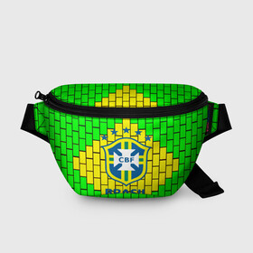 Поясная сумка 3D с принтом Сборная Бразилии в Тюмени, 100% полиэстер | плотная ткань, ремень с регулируемой длиной, внутри несколько карманов для мелочей, основное отделение и карман с обратной стороны сумки застегиваются на молнию | brazil | neymar | бразилия | коутиньо | марсело | неймар | роберто карлос | роналдиньо | роналдо | сборная бразилии | спорт | футбол | чемпионат мира
