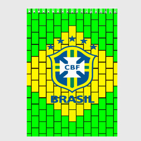 Скетчбук с принтом Сборная Бразилии в Тюмени, 100% бумага
 | 48 листов, плотность листов — 100 г/м2, плотность картонной обложки — 250 г/м2. Листы скреплены сверху удобной пружинной спиралью | brazil | neymar | бразилия | коутиньо | марсело | неймар | роберто карлос | роналдиньо | роналдо | сборная бразилии | спорт | футбол | чемпионат мира