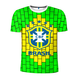 Мужская футболка 3D спортивная с принтом Сборная Бразилии в Тюмени, 100% полиэстер с улучшенными характеристиками | приталенный силуэт, круглая горловина, широкие плечи, сужается к линии бедра | Тематика изображения на принте: brazil | neymar | бразилия | коутиньо | марсело | неймар | роберто карлос | роналдиньо | роналдо | сборная бразилии | спорт | футбол | чемпионат мира