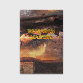 Обложка для паспорта матовая кожа с принтом Dungeon Master в Тюмени, натуральная матовая кожа | размер 19,3 х 13,7 см; прозрачные пластиковые крепления | dd | dnd | dungeon master | dungeons and dragons | мастер подземелий