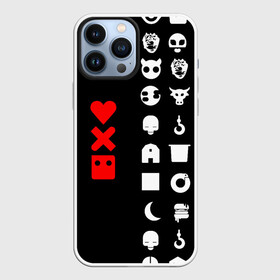 Чехол для iPhone 13 Pro Max с принтом Любовь, смерть и роботы в Тюмени,  |  | love death robots | netflix | анимационные | знаки | иконки | кибер | крест | логотипы сериалов | нетфликс | роботы | сердце | сериалы | символы | черепа | черно белый