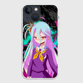 Чехол для iPhone 13 mini с принтом Малышка Широ в Тюмени,  |  | anime | no game no life | аниме | анимэ | без игры жизни нет | пустые | сиро | сора | тэта | широ