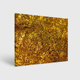 Холст прямоугольный с принтом Сусальное золото в Тюмени, 100% ПВХ |  | Тематика изображения на принте: gold | золото | золотой | мятая | сусальное | фольга