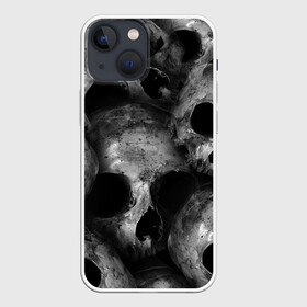 Чехол для iPhone 13 mini с принтом Груда черепов в Тюмени,  |  | skull | башка | голова | кость | череп | черепа | черепушка