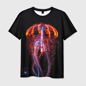 Мужская футболка 3D с принтом Медуза | Jellyfish в Тюмени, 100% полиэфир | прямой крой, круглый вырез горловины, длина до линии бедер | jellyfish | medusa | горгона | медуза | щупальца