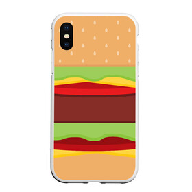 Чехол для iPhone XS Max матовый с принтом Бутерброд в Тюмени, Силикон | Область печати: задняя сторона чехла, без боковых панелей | background | burger | fast food | food | hamburger | sandwich | texture | будет | бургер | бутерброд | гамбургер | еда | текстура | фастфуд | фон