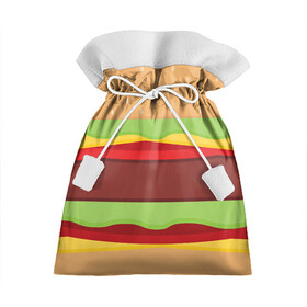 Подарочный 3D мешок с принтом Бутерброд в Тюмени, 100% полиэстер | Размер: 29*39 см | Тематика изображения на принте: background | burger | fast food | food | hamburger | sandwich | texture | будет | бургер | бутерброд | гамбургер | еда | текстура | фастфуд | фон