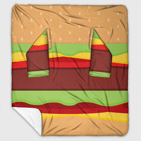 Плед с рукавами с принтом Бутерброд в Тюмени, 100% полиэстер | Закругленные углы, все края обработаны. Ткань не мнется и не растягивается. Размер 170*145 | background | burger | fast food | food | hamburger | sandwich | texture | будет | бургер | бутерброд | гамбургер | еда | текстура | фастфуд | фон