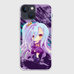 Чехол для iPhone 13 mini с принтом Shiro art в Тюмени,  |  | anime | no game no life | аниме | анимэ | без игры жизни нет | пустые | сиро | сора