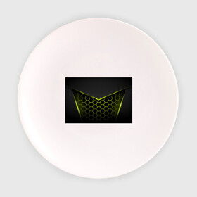 Тарелка 3D с принтом 3D СОТЫ  ОБЪЕМНАЯ БРОНЯ в Тюмени, фарфор | диаметр - 210 мм
диаметр для нанесения принта - 120 мм | 3d | 3д | luxury | versace | vip | абстракция | блеск | блестки | версаче | вип | паттерн | роскошь | соты | текстуры