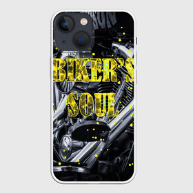 Чехол для iPhone 13 mini с принтом Bikers Soul | Душа байкера в Тюмени,  |  | bikers soul | moto | soul | байк | байкер | душа | душа байкера | мото | мотоцикл