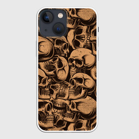 Чехол для iPhone 13 mini с принтом Черепа в Тюмени,  |  | rock and roll | rock n roll | skull | рок н ролл | череп | черепушка