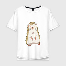 Мужская футболка хлопок Oversize с принтом Рин домашний ежик Моне в Тюмени, 100% хлопок | свободный крой, круглый ворот, “спинка” длиннее передней части | magic kyun renaissance | аниме | волшебство | домашний питомец | еж | ежик | животное | ренессанс | рин