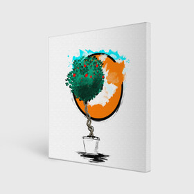 Холст квадратный с принтом Дерево (рисунок красками) в Тюмени, 100% ПВХ |  | Тематика изображения на принте: дерево | зеленый | зелень | искусство | краски | оранжевый | пейзаж | растение | рисунок | современный дизайн | современный стиль | солнце