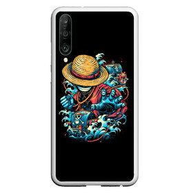 Чехол для Honor P30 с принтом One Piece. Retro Style в Тюмени, Силикон | Область печати: задняя сторона чехла, без боковых панелей | Тематика изображения на принте: d | one | piece | белоус | боа | брук | ван | гарп | гоинг | д | дозор | зоро | кид | ло | луффи | мерри | михоук | монки | нами | пис | робин | ророноа | сабо | санджи | санни | саузенд | соломенная | тич | трафальгар