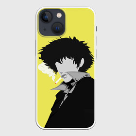 Чехол для iPhone 13 mini с принтом Cowboy Bebop. Спайк Шпигель в Тюмени,  |  | anime | cowboy bebop | manga | spike spiegel | аниме | бибоп | ковбой | ковбой бибоп | космический | космос | манга | ретро аниме | спайк шпигель