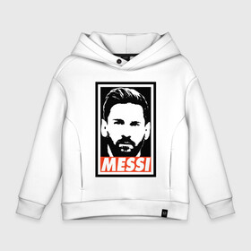 Детское худи Oversize хлопок с принтом Obey Messi в Тюмени, френч-терри — 70% хлопок, 30% полиэстер. Мягкий теплый начес внутри —100% хлопок | боковые карманы, эластичные манжеты и нижняя кромка, капюшон на магнитной кнопке | argentina | barca | barcelona | football | lionel | messi | spain | sport | аргентина | барса | барселона | гол | золотой мяч | игрок | испания | камп ноу | лионель | месси | мяч | спорт | тренер | футбол | чемпион | чемпионат