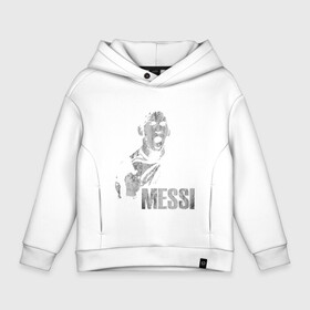 Детское худи Oversize хлопок с принтом Messi Scream в Тюмени, френч-терри — 70% хлопок, 30% полиэстер. Мягкий теплый начес внутри —100% хлопок | боковые карманы, эластичные манжеты и нижняя кромка, капюшон на магнитной кнопке | argentina | barca | barcelona | football | lionel | messi | spain | sport | аргентина | барса | барселона | гол | золотой мяч | игрок | испания | камп ноу | лионель | месси | мяч | спорт | тренер | футбол | чемпион | чемпионат