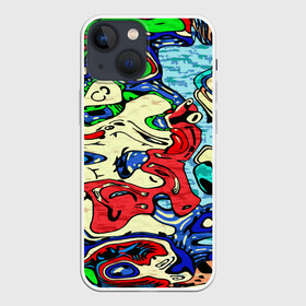 Чехол для iPhone 13 mini с принтом Multicolored в Тюмени,  |  | абстракция | акварель | брызги | жидкость | краски | разводы | разноцветный | текстура | цвета