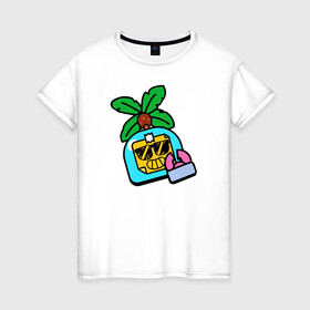 Женская футболка хлопок с принтом SPROUT (ICON) 1 в Тюмени, 100% хлопок | прямой крой, круглый вырез горловины, длина до линии бедер, слегка спущенное плечо | android | brawl | brawl stars | clash | game | stars | андроид | игра | мобильные игры