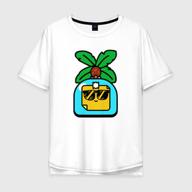 Мужская футболка хлопок Oversize с принтом SPROUT (ICON) 5 в Тюмени, 100% хлопок | свободный крой, круглый ворот, “спинка” длиннее передней части | Тематика изображения на принте: android | brawl | brawl stars | clash | game | stars | андроид | игра | мобильные игры