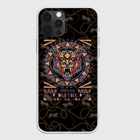 Чехол для iPhone 12 Pro с принтом WILD TIGER в Тюмени, силикон | область печати: задняя сторона чехла, без боковых панелей | голова тигра | дикий тигр | зверь | тигр | хищник