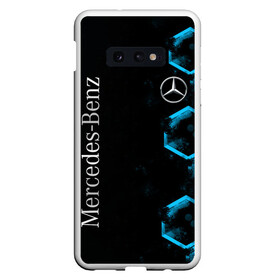 Чехол для Samsung S10E с принтом Mercedes Мерседес Неон в Тюмени, Силикон | Область печати: задняя сторона чехла, без боковых панелей | Тематика изображения на принте: amg | auto | benz | blue | bmw | car | deutchland | germany | gts | mercedes | neon | авто | автомобиль | амг | бенз | бенц | бмв | германия | машина | мерседес | немецкий | неон | неоновые | неоновый | соты