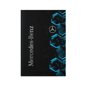 Обложка для паспорта матовая кожа с принтом Mercedes Мерседес Неон в Тюмени, натуральная матовая кожа | размер 19,3 х 13,7 см; прозрачные пластиковые крепления | Тематика изображения на принте: amg | auto | benz | blue | bmw | car | deutchland | germany | gts | mercedes | neon | авто | автомобиль | амг | бенз | бенц | бмв | германия | машина | мерседес | немецкий | неон | неоновые | неоновый | соты