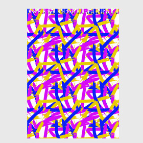 Скетчбук (блокнот) с принтом абстракция из ярких полос в Тюмени, 100% бумага
 | 48 листов, плотность листов — 100 г/м2, плотность картонной обложки — 250 г/м2. Листы скреплены сверху удобной пружинной спиралью | abstract | art | blue | bright | brush strokes | childrens | color | daub | drawing | geometry | gouache | isometry | lilac | pattern | stripes | three | yellow | абстрактный | гуашь | желтый | мазки кистью | мазня | полосы | синий | сиреневый | три | цве