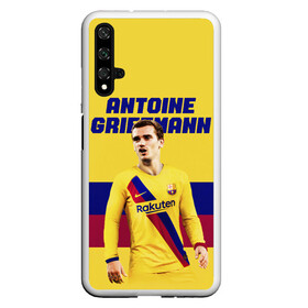 Чехол для Honor 20 с принтом ANTOINE GRIEZMANN / ГРИЗМАНН в Тюмени, Силикон | Область печати: задняя сторона чехла, без боковых панелей | Тематика изображения на принте: antoine griezmann | barcelona | football | sport | антуан гризманн | барселона | номер 7 | сборная франции | спорт. | футбол