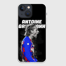 Чехол для iPhone 13 mini с принтом ANTOINE GRIEZMANN   ГРИЗМАНН в Тюмени,  |  | antoine griezmann | barcelona | football | sport | антуан гризманн | барселона | номер 7 | сборная франции | спорт | футбол | черный.