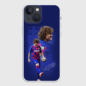 Чехол для iPhone 13 mini с принтом АНТУАН ГРИЗМАНН   БАРСЕЛОНА в Тюмени,  |  | antoine griezmann | barcelona | football | sport | антуан гризманн | барселона | номер 7 | сборная франции | спорт. | футбол