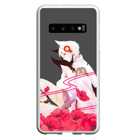 Чехол для Samsung Galaxy S10 с принтом Flower Tomoe в Тюмени, Силикон | Область печати: задняя сторона чехла, без боковых панелей | Тематика изображения на принте: akura | kamisama kiss | kitsune | mizuki | nanami | tomoe | yokai | акура | аниме | бог | боги | демон лис | демоны | ёкай | змея | йокай | кицуне | лис | мидзуки | мизуки | нанами | неко | очень приятно бог | томое | томоэ