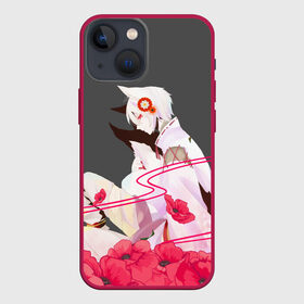 Чехол для iPhone 13 mini с принтом Flower Tomoe в Тюмени,  |  | Тематика изображения на принте: akura | kamisama kiss | kitsune | mizuki | nanami | tomoe | yokai | акура | аниме | бог | боги | демон лис | демоны | ёкай | змея | йокай | кицуне | лис | мидзуки | мизуки | нанами | неко | очень приятно бог | томое | томоэ