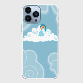 Чехол для iPhone 13 Pro Max с принтом Rainbow in cloud в Тюмени,  |  | my little pony | дружба это чудо | единорог | единороги | май литл пони | мульт | мультфильм | облака | радуга