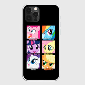 Чехол для iPhone 12 Pro с принтом Pony team в Тюмени, силикон | область печати: задняя сторона чехла, без боковых панелей | my little pony | дружба это чудо | единорог | единороги | май литл пони | мульт | мультфильм