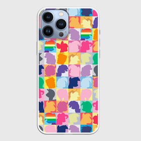 Чехол для iPhone 13 Pro Max с принтом Команда пони в Тюмени,  |  | my little pony | pattern | дружба это чудо | единорог | единороги | май литл пони | мульт | мультфильм | узор