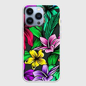 Чехол для iPhone 13 Pro с принтом Цветочный фон | Пляжная в Тюмени,  |  | flower | flowers | пляж | пляжная | растения | цветок | цветы