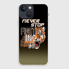 Чехол для iPhone 13 mini с принтом FIGHT TIGER  тигр боец в Тюмени,  |  | fight | mma | tiger | битва | боец | бойцы | мма | тигр | тигры