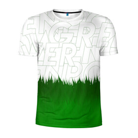 Мужская футболка 3D спортивная с принтом GREEN POWER в Тюмени, 100% полиэстер с улучшенными характеристиками | приталенный силуэт, круглая горловина, широкие плечи, сужается к линии бедра | eco | green peace | nature | vegan | вегетарианство | гринпис | зеленая сила | летний | натуральный | природа | свежий | тренд | эко | экология | яркий
