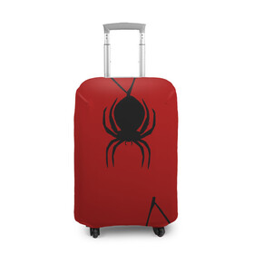 Чехол для чемодана 3D с принтом Паук 3D в Тюмени, 86% полиэфир, 14% спандекс | двустороннее нанесение принта, прорези для ручек и колес | абстракция | екстура | илюстрация | искуство | культура | минимализм | нити | паук | паутина