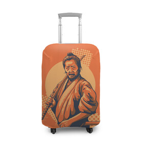 Чехол для чемодана 3D с принтом Самурай в Тюмени, 86% полиэфир, 14% спандекс | двустороннее нанесение принта, прорези для ручек и колес | боевое искусство | буси | бусидо | искусство | самурай | феодалы | япония